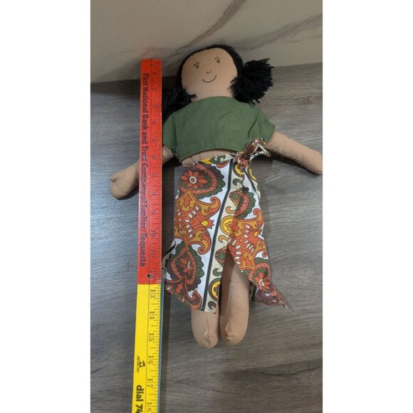 Vintage Pier 1 Imports Africa Doll 16” Cloth Fabric Global Child toy - Picture 5 of 7